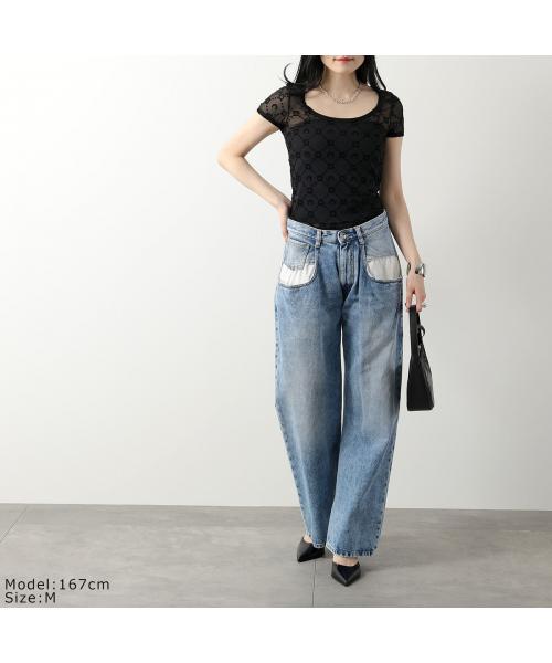 マリーン セル MARINE SERRE Marine Serre カットソー WTO389 CJER0005 メッシュ 半袖