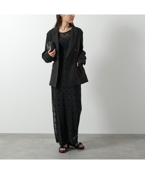 マリーン セル MARINE SERRE Marine Serre ワンピース WDR297B メッシュ （BK99/BLACK） BK99/BLACK