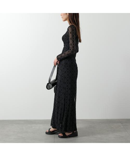 マリーン セル MARINE SERRE Marine Serre ワンピース WDR297B メッシュ （BK99/BLACK） BK99/BLACK