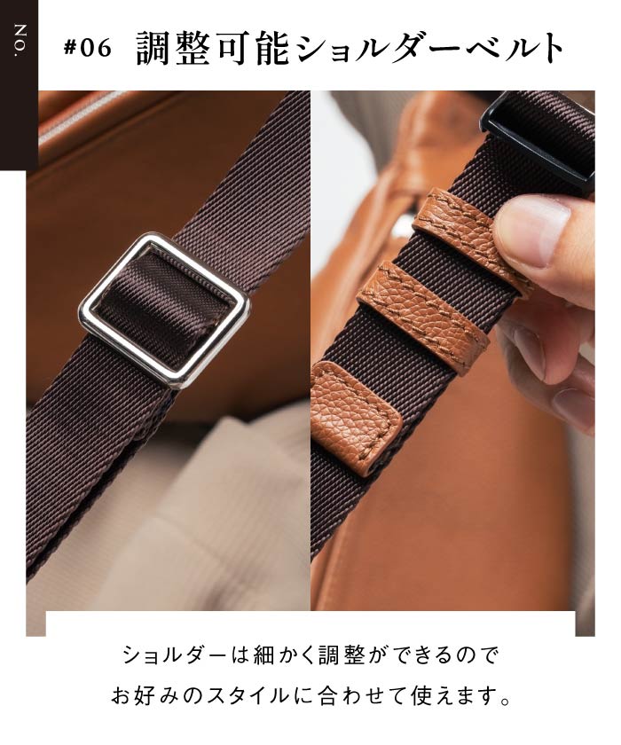 MURA Cowhide leather YKK Zipper Body Bag Waist Pouch