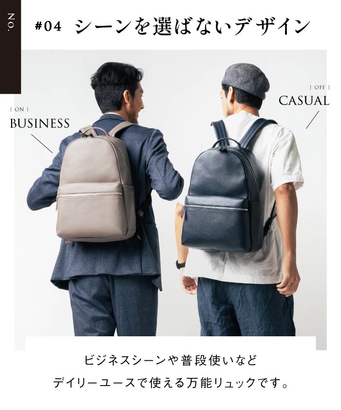 MURA Shrink Leather Double Zipper Backpack