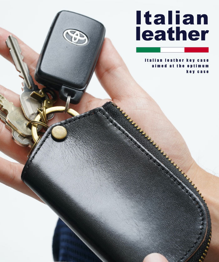 MURA Key Case Italian Leather Leather Smart Key Key Men's