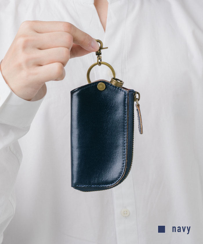 MURA Key Case Italian Leather Leather Smart Key Key Men's