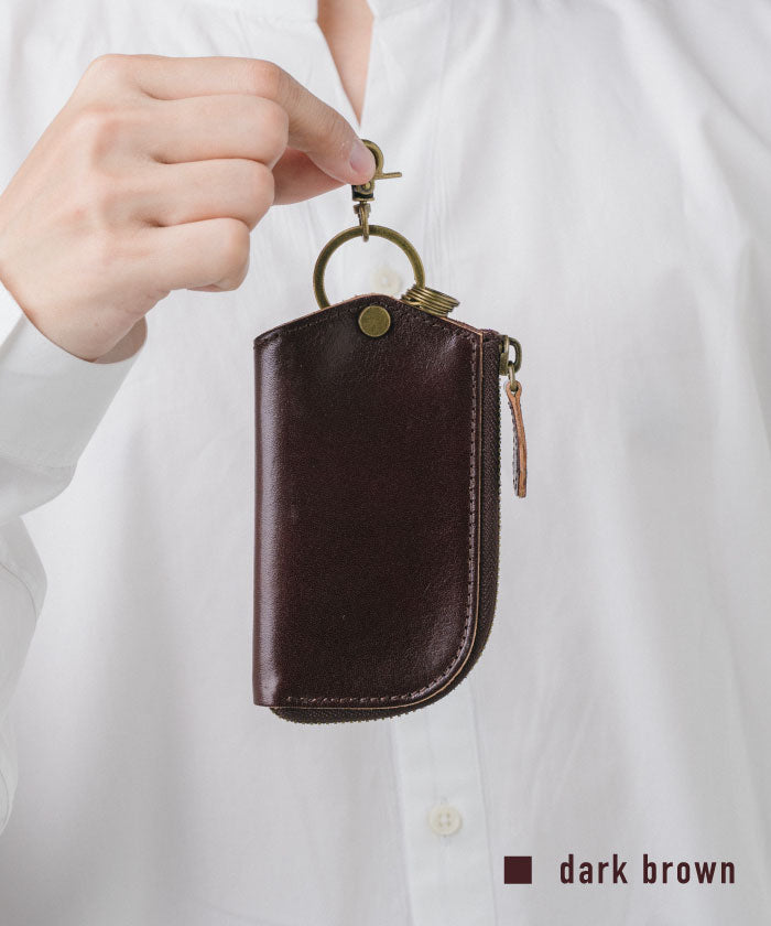 MURA Key Case Italian Leather Leather Smart Key Key Men's