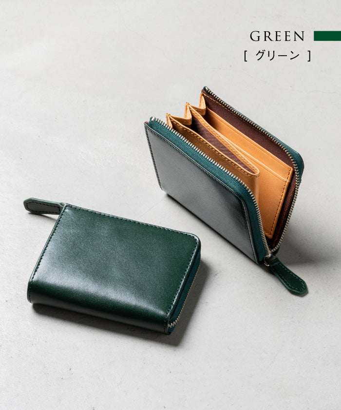 ムラ MURA Ranova mini イタリアンレザースキミング防止 L字ファスナー ミニ財布