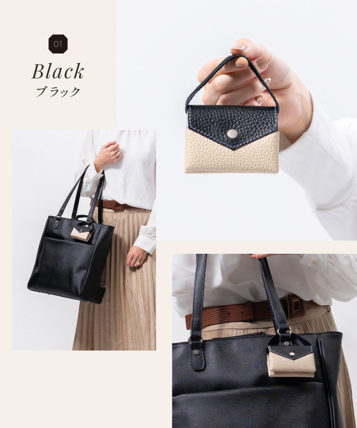 ムラ MURA MURA シュリンクレザー スナップボタン式 ポケットティッシュケース （ブラック） ブラック