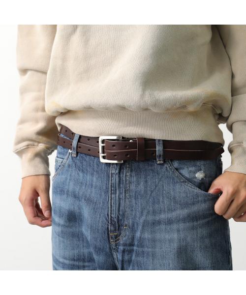 アワーレガシー OUR LEGACY OUR LEGACY ベルト SPLIT BELT A42484O 2連 （OILY-BROWN-LEATHER） OILY-BROWN-LEATHER