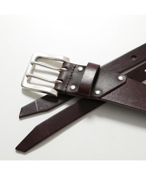 アワーレガシー OUR LEGACY OUR LEGACY ベルト SPLIT BELT A42484O 2連 （OILY-BROWN-LEATHER） OILY-BROWN-LEATHER