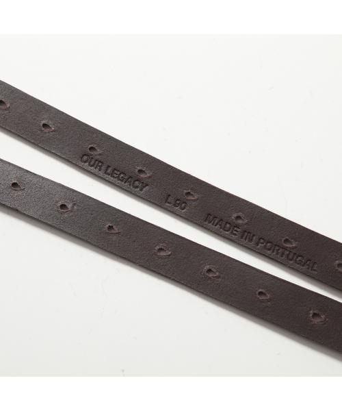 アワーレガシー OUR LEGACY OUR LEGACY ベルト SPLIT BELT A42484O 2連 （OILY-BROWN-LEATHER） OILY-BROWN-LEATHER