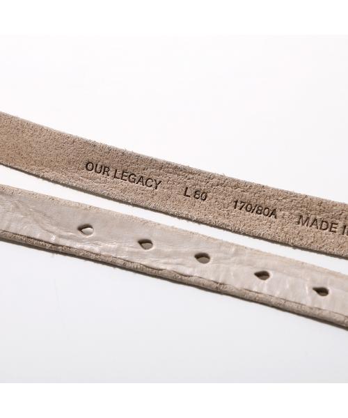 アワーレガシー OUR LEGACY OUR LEGACY ベルト A4258CCW 2CM （CHALKY-WHITE-LEATHER） CHALKY-WHITE-LEATHER