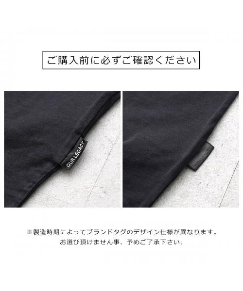 アワーレガシー OUR LEGACY OUR LEGACY 半袖Tシャツ NEW BOX TーSHIRT  コットン （M2206NBL/BLACK） M2206NBL/BLACK