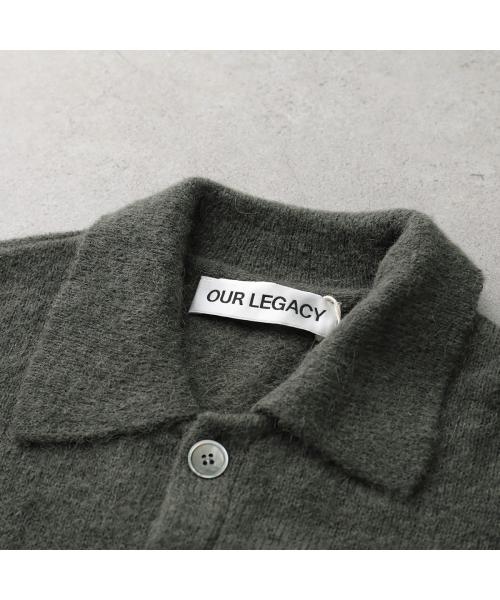 アワーレガシー OUR LEGACY OUR LEGACY カーディガン EVENING POLO M4253EM （MOSS-GREEN-FUZZY-ALPACA） MOSS-GREEN-FUZZY-ALPACA