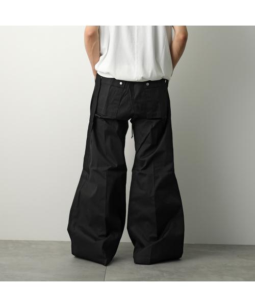 リックオウエンス ダークシャドウ Rick Owens DRKSHDW Rick Owens バギーパンツ WIDE BELA PANTS RU02E1366 TE （09/BLACK/ブラック） 09/BLACK/ブラック