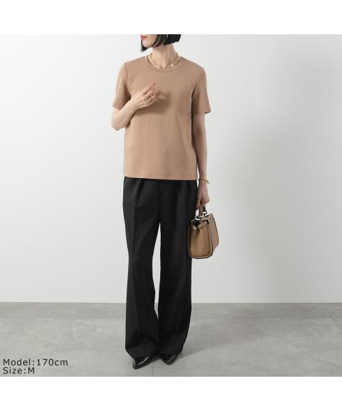 エス マックスマーラ S Max Mara S MAX MARA 半袖 Tシャツ TUBO トゥーボ スキューバ ジャージー （002/ブラウン） 002/ブラウン