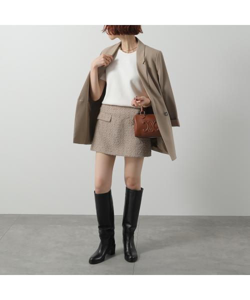 エス マックスマーラ S Max Mara S MAX MARA 半袖 Tシャツ TUBO トゥーボ スキューバ ジャージー （002/ブラウン） 002/ブラウン