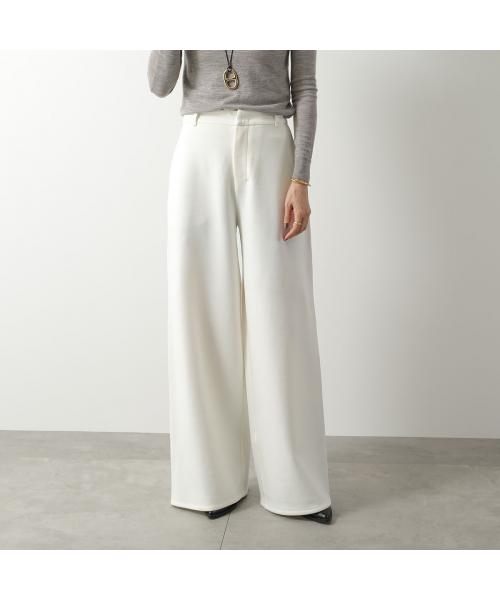 エス マックスマーラ S Max Mara S MAX MARA ワイドパンツ MERLOT ストレッチ （001/オフホワイト） 001/オフホワイト