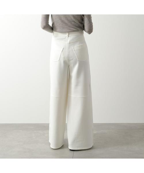 エス マックスマーラ S Max Mara S MAX MARA ワイドパンツ MERLOT ストレッチ （001/オフホワイト） 001/オフホワイト