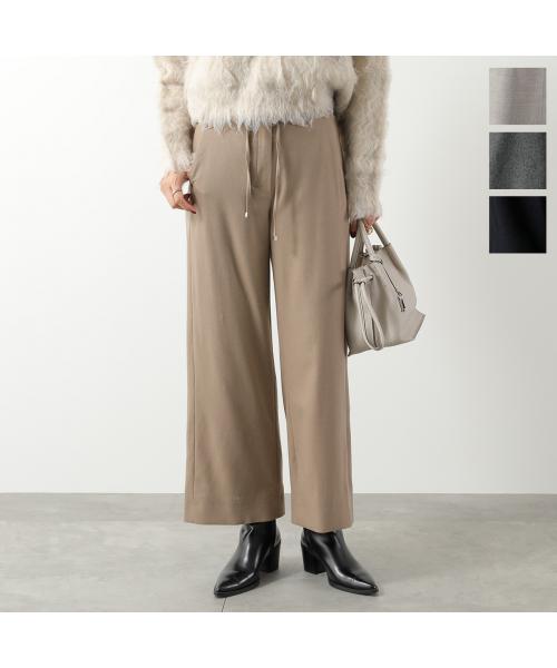 エス マックスマーラ S Max Mara S MAX MARA フランネル パンツ FLORIA ストレートパンツ （017/ブラック） 017/ブラック