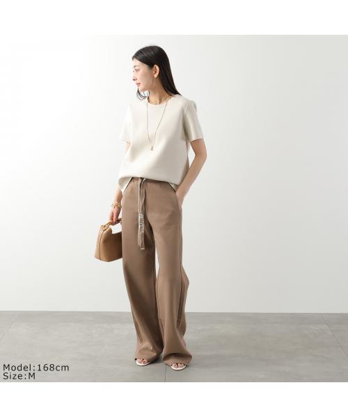エス マックスマーラ S Max Mara S MAX MARA 半袖 Tシャツ NANCY ネンシー ロゴ 刺繍 （007/ネイビー） 007/ネイビー