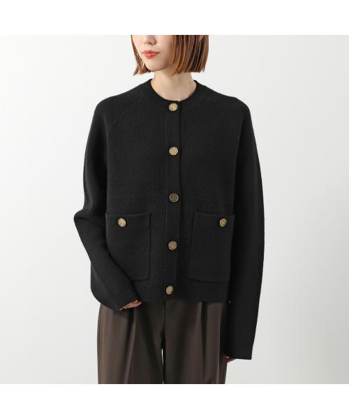 トーテム TOTEME Toteme カーディガン HAMMERED BUTTON WRT4357 YA0126 （001/BLACK/ブラック） 001/BLACK/ブラック