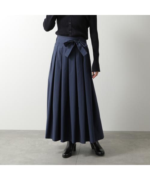 新品　MAX  MARA  weekend  タートル　薄手　サイズXS 紺色 Weekend Max Mara Weekend Max Mara WEEKEND MAX MARA skirt AGIATE cotton
