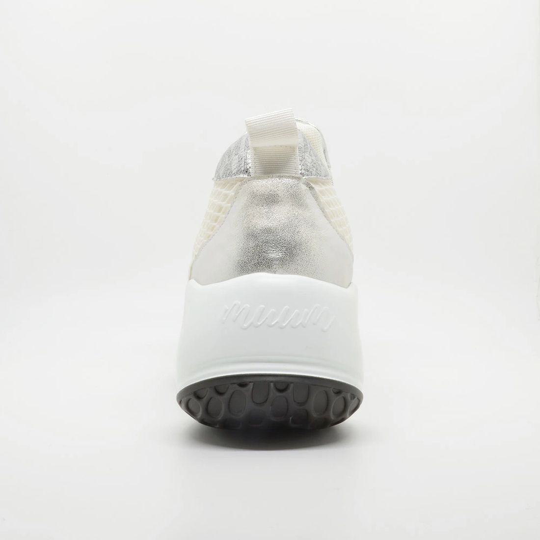 MUUM Sneakers for Women Square Bijou MUUM 3750 BL SV SQUARE BIJIU SNEAKER Thick Sole Chunky Heel