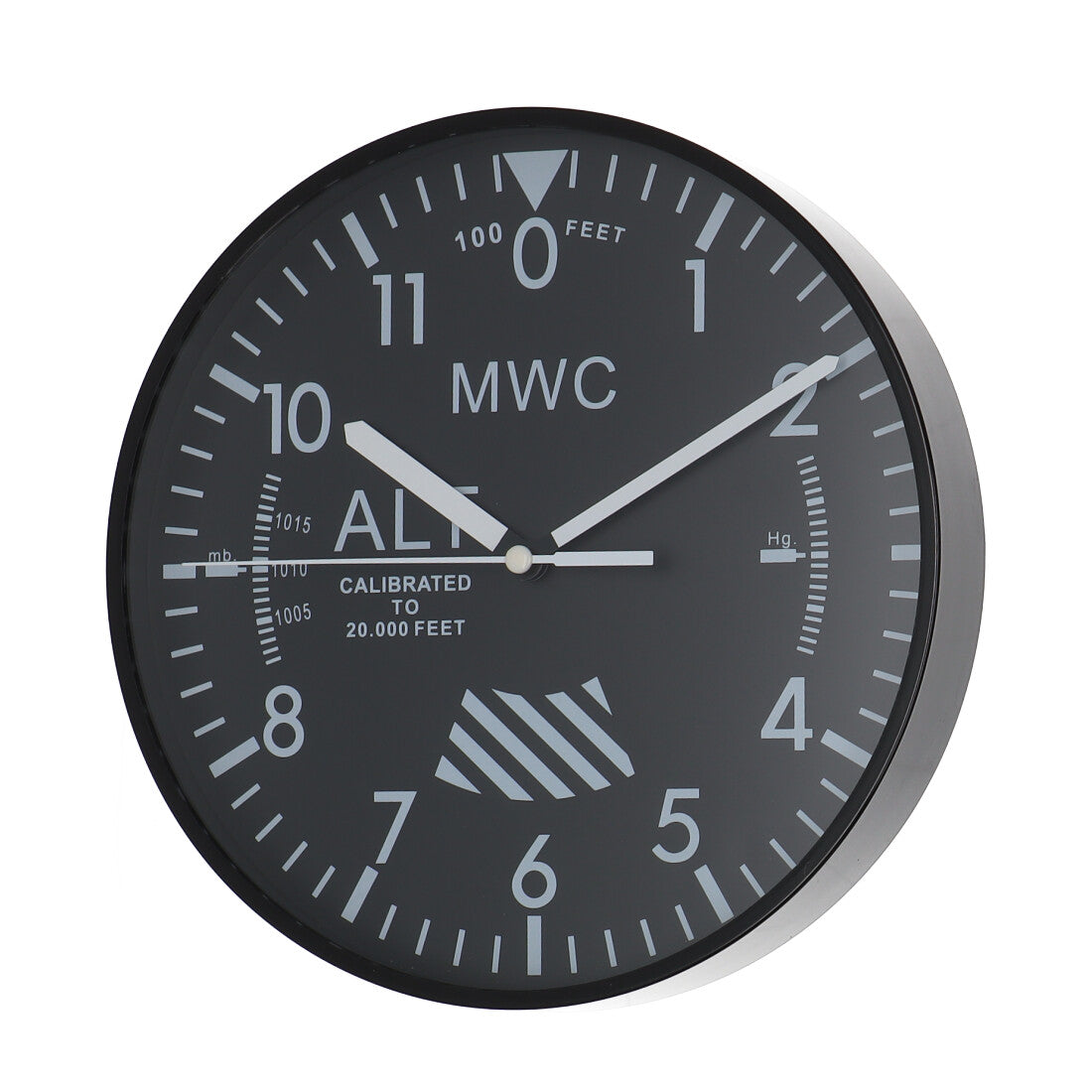 ミリタリーウォッチカンパニー MWC MWC Altimeter Wall Clockミリタリーウォッチカンパニー アルチメーター ウォールクロック【返品不可商品】 （ブラック） ブラック