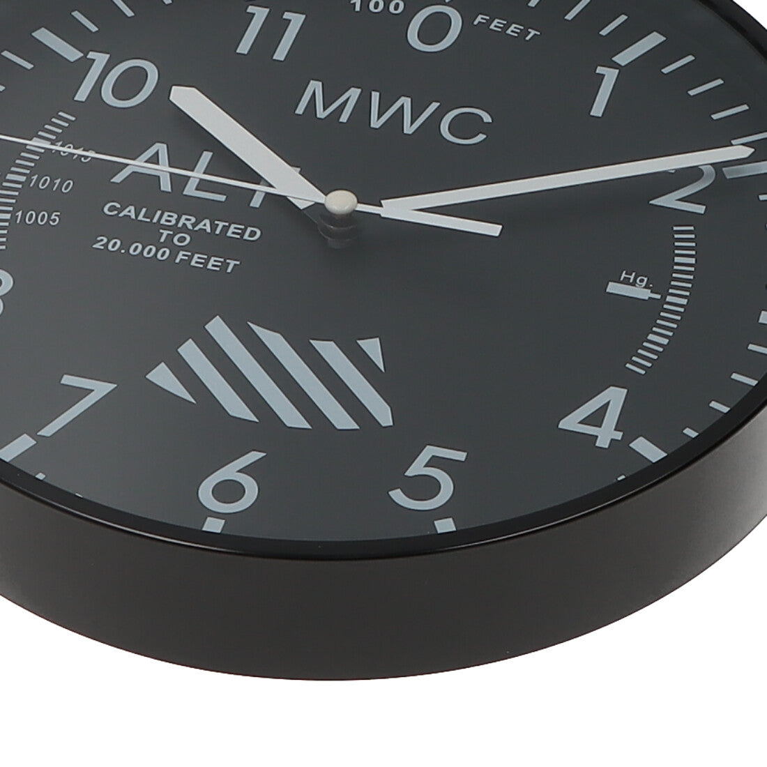ミリタリーウォッチカンパニー MWC MWC Altimeter Wall Clockミリタリーウォッチカンパニー アルチメーター ウォールクロック【返品不可商品】 （ブラック） ブラック