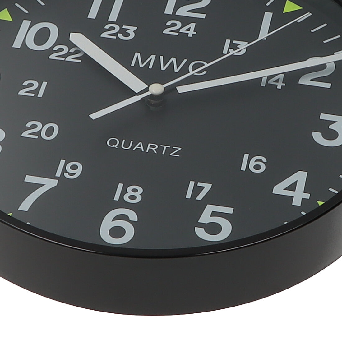 ミリタリーウォッチカンパニー MWC MWC US Military Pattern 12/24 Hour Wall Clocミリタリーウォッチカンパニー【返品不可商品】 （ブラック） ブラック