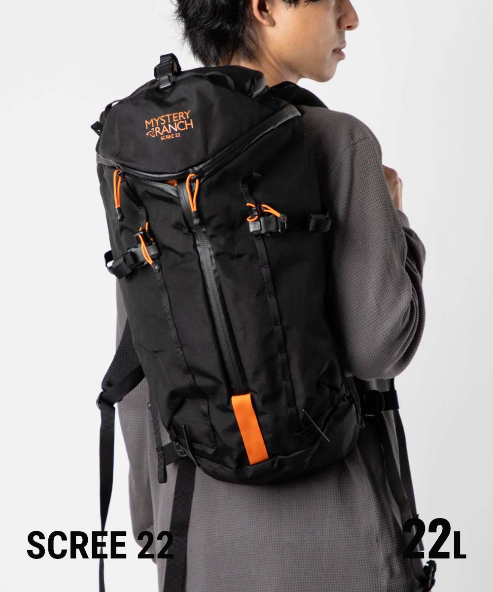 ミステリーランチ MYSTERY RANCH SCREE 22 リュック メンズ レディース バッグ スクリー バックパック 22L BACKPACK リュックサック アウトドア ハイキング トレッキング （ブラック） ブラック