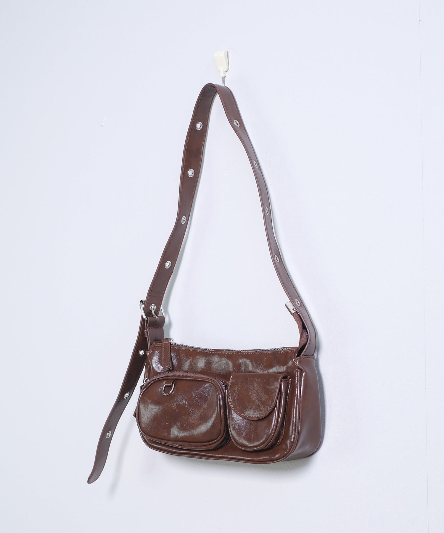 ShopNikoNiko Double Pocket Belt Shoulder One Handle Bag