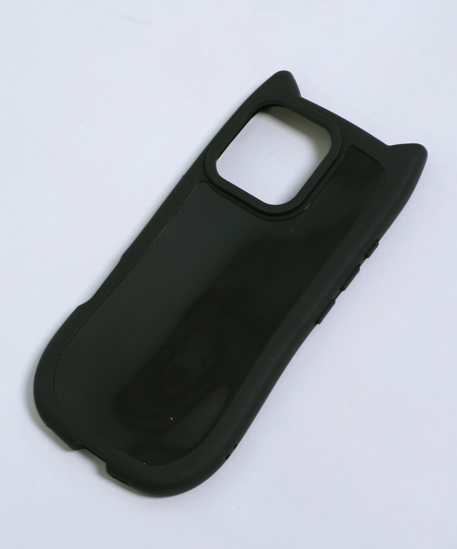 ショップニコニコ ShopNikoNiko 猫耳 マットフレーム スマホケース ma 【即納】iPhoneケース iPhoneカバー 12 13 14 15 16 ソフトケース 韓国スマホケース ネコ耳 ねこ耳 （ホワイト） ホワイト