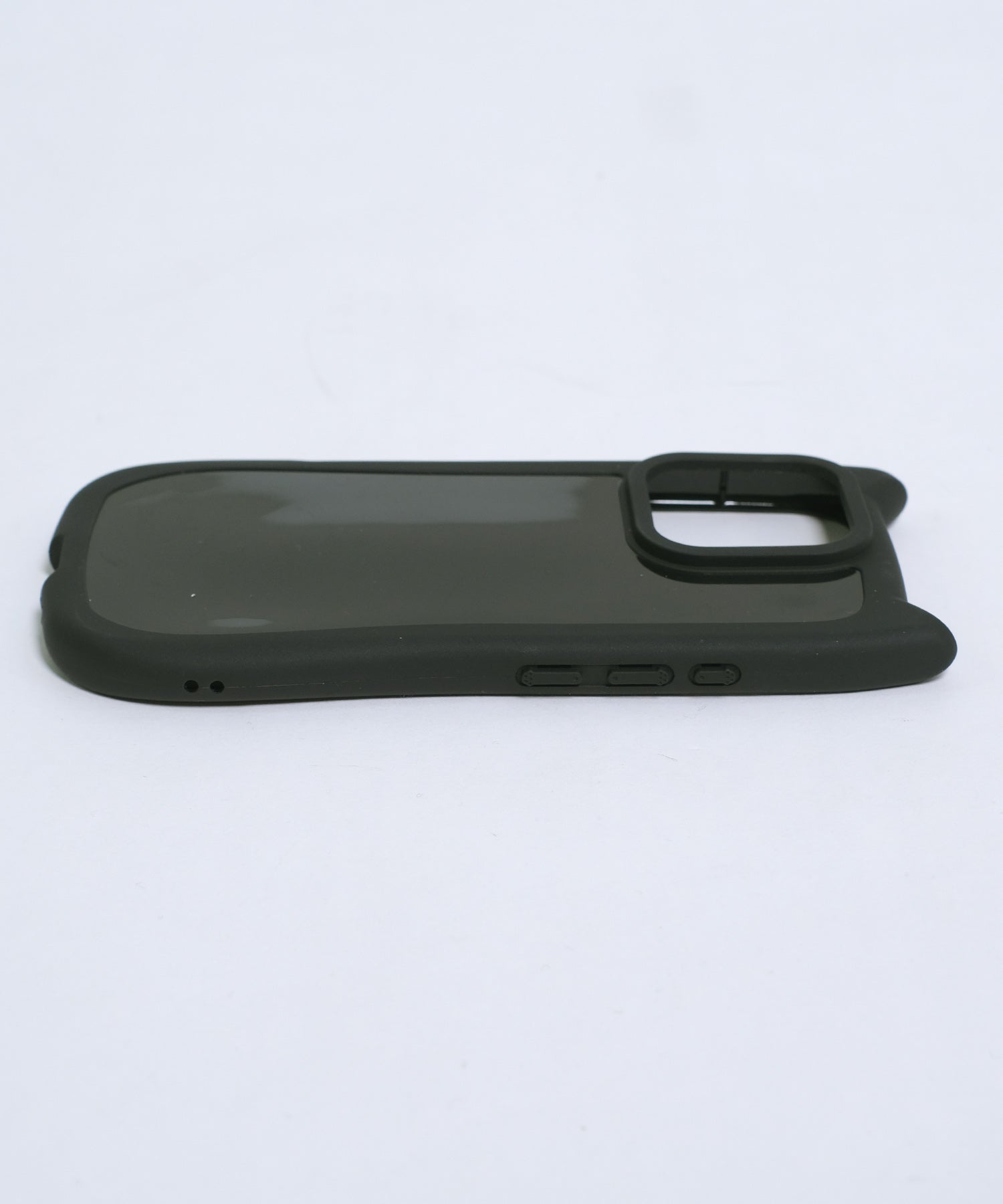 ショップニコニコ ShopNikoNiko 猫耳 マットフレーム スマホケース ma 【即納】iPhoneケース iPhoneカバー 12 13 14 15 16 ソフトケース 韓国スマホケース ネコ耳 ねこ耳 （ホワイト） ホワイト