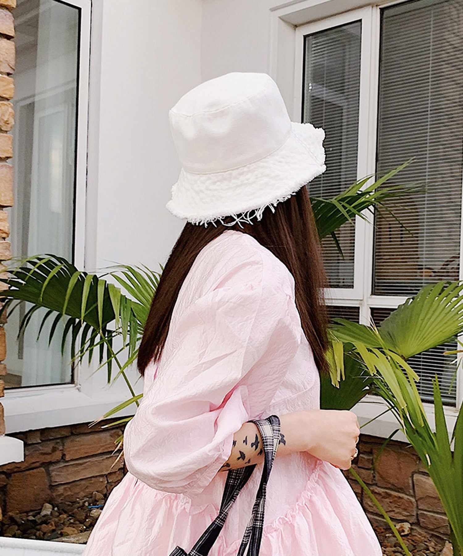 ショップニコニコ ShopNikoNiko バケットハット ma シンプル バケット ハット 帽子 トレンド レディース 韓国ファッション 流行