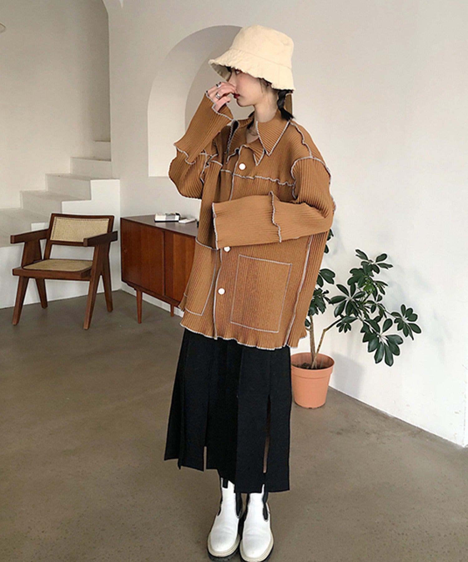 ショップニコニコ ShopNikoNiko バケットハット ma シンプル バケット ハット 帽子 トレンド レディース 韓国ファッション 流行