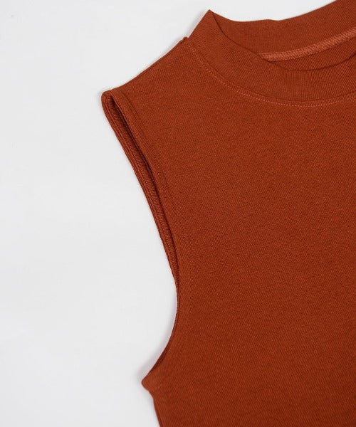 ショップニコニコ ShopNikoNiko ベルト付き細リブスリットチュニック 【即納】 シンプル ベルト付き 細リブスリット チュニック トレンド レディース 韓国ファッション 流行