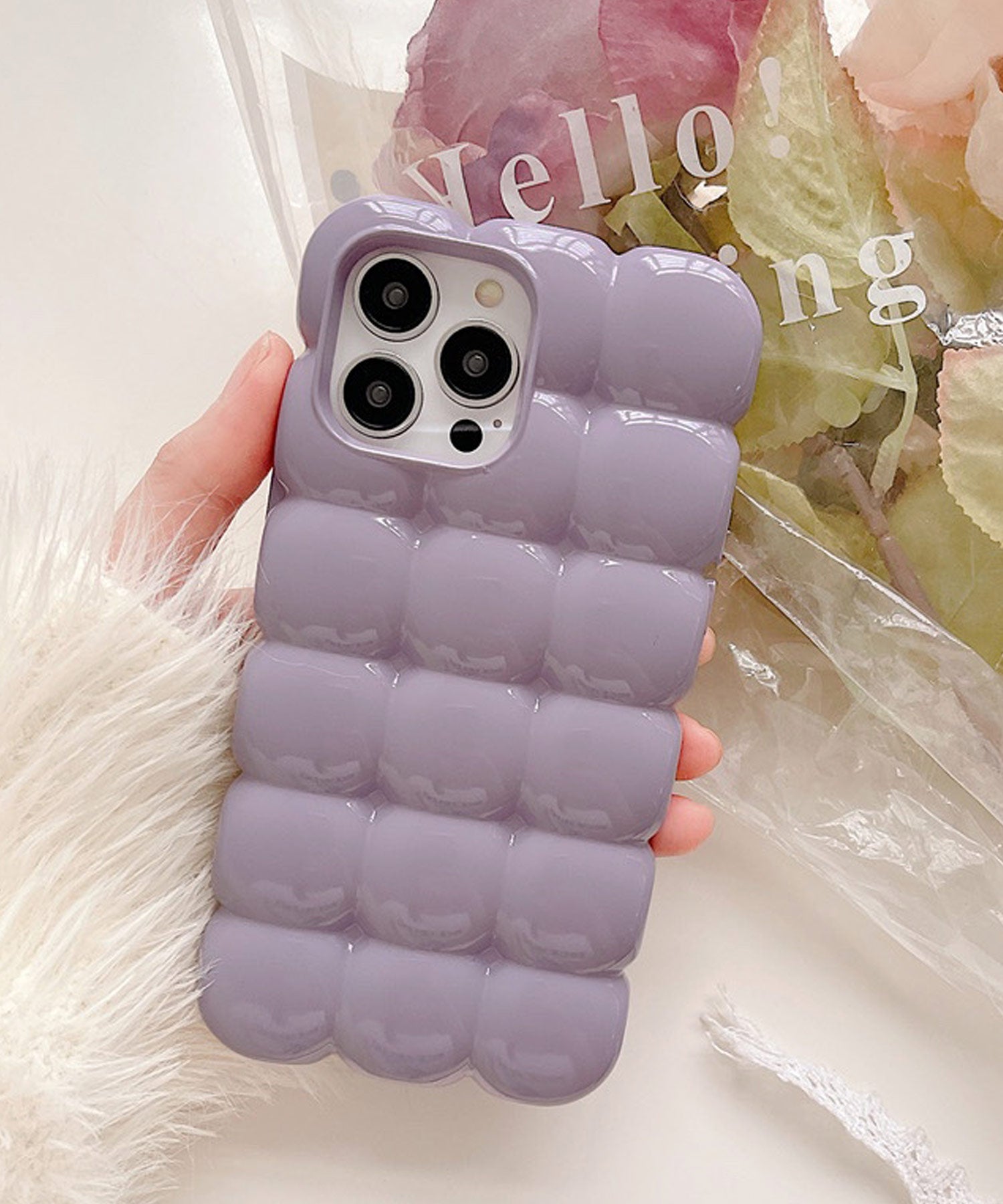 ショップニコニコ ShopNikoNiko ぽこぽこ 立体的 スマホケース ma 【即納】 スマホカバー アイフォンケース iPhoneケース パステルカラー ぷくぷく iPhone13 iPhone14