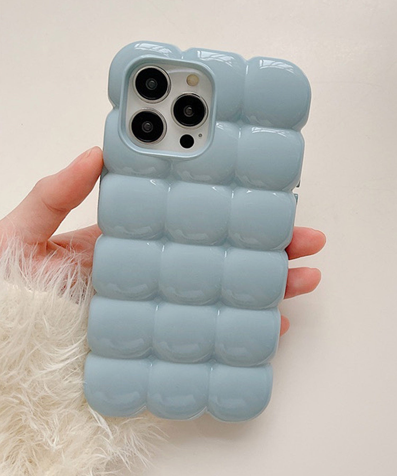 ショップニコニコ ShopNikoNiko ぽこぽこ 立体的 スマホケース ma 【即納】 スマホカバー アイフォンケース iPhoneケース パステルカラー ぷくぷく iPhone13 iPhone14