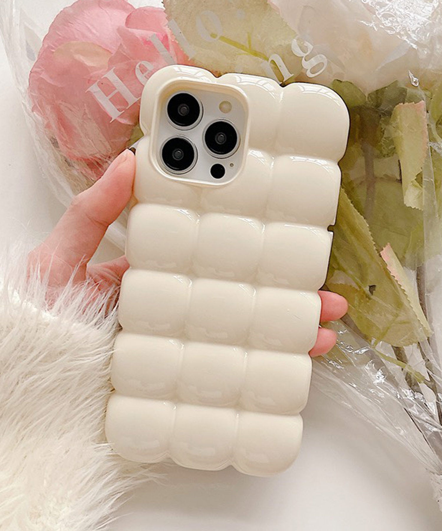 ショップニコニコ ShopNikoNiko ぽこぽこ 立体的 スマホケース ma 【即納】 スマホカバー アイフォンケース iPhoneケース パステルカラー ぷくぷく iPhone13 iPhone14