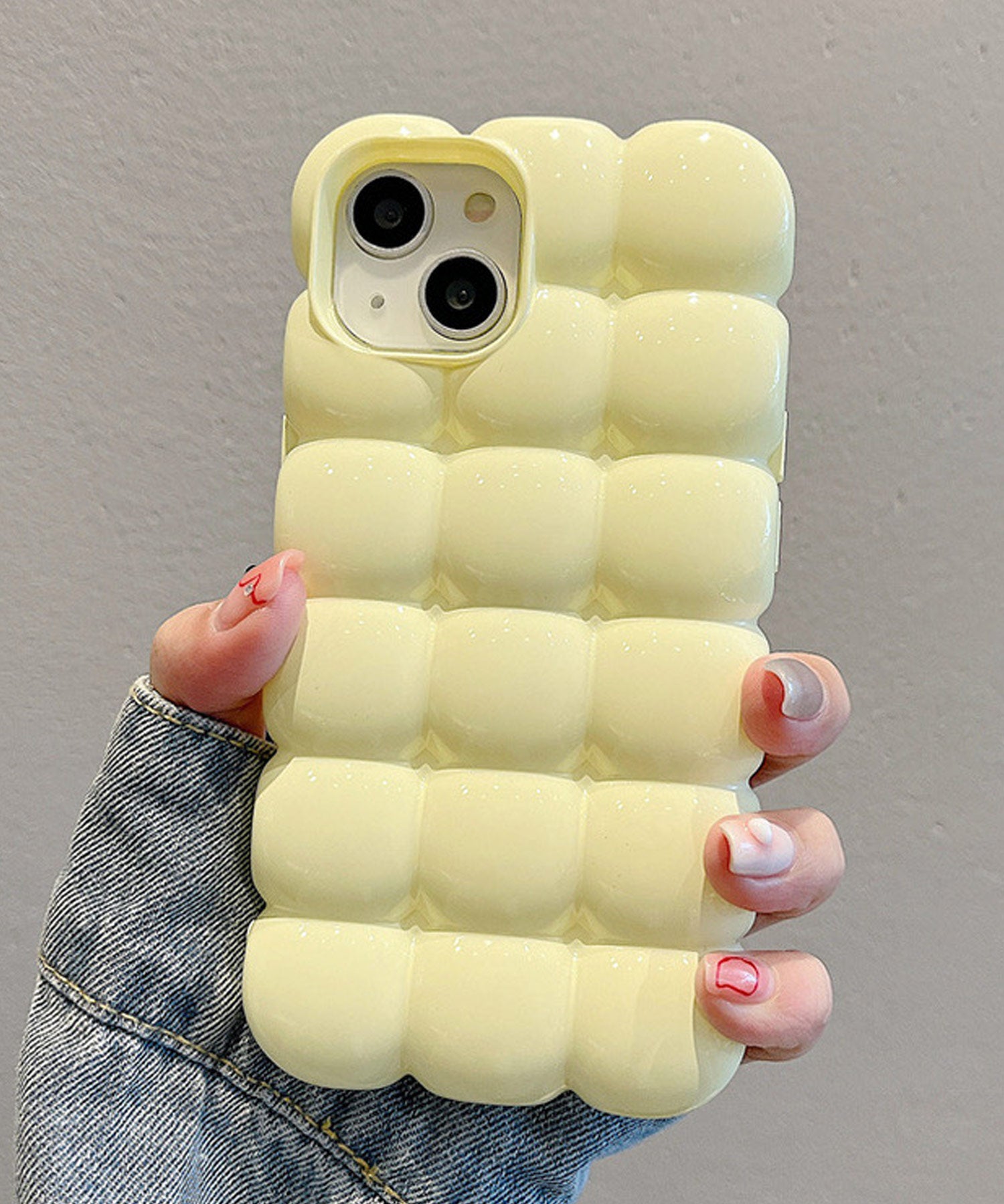 ショップニコニコ ShopNikoNiko ぽこぽこ 立体的 スマホケース ma 【即納】 スマホカバー アイフォンケース iPhoneケース パステルカラー ぷくぷく iPhone13 iPhone14