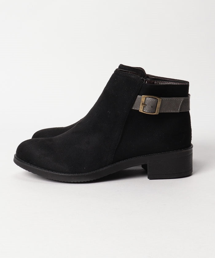 North Date 【Fiammifero】 Inner Fur Buckle Short Boots