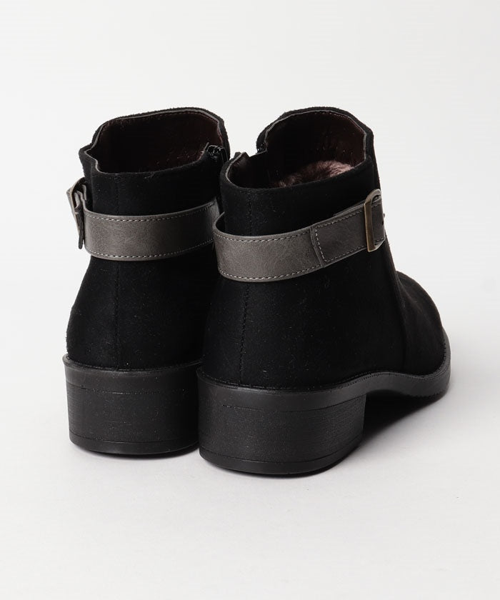 North Date 【Fiammifero】 Inner Fur Buckle Short Boots
