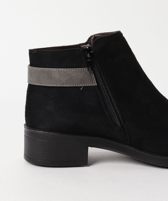 North Date 【Fiammifero】 Inner Fur Buckle Short Boots