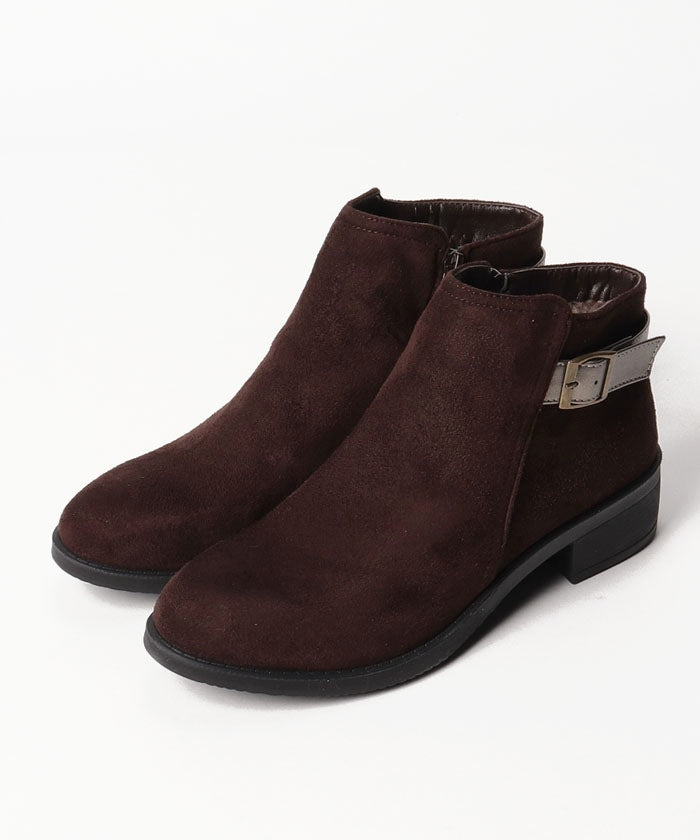 North Date 【Fiammifero】 Inner Fur Buckle Short Boots