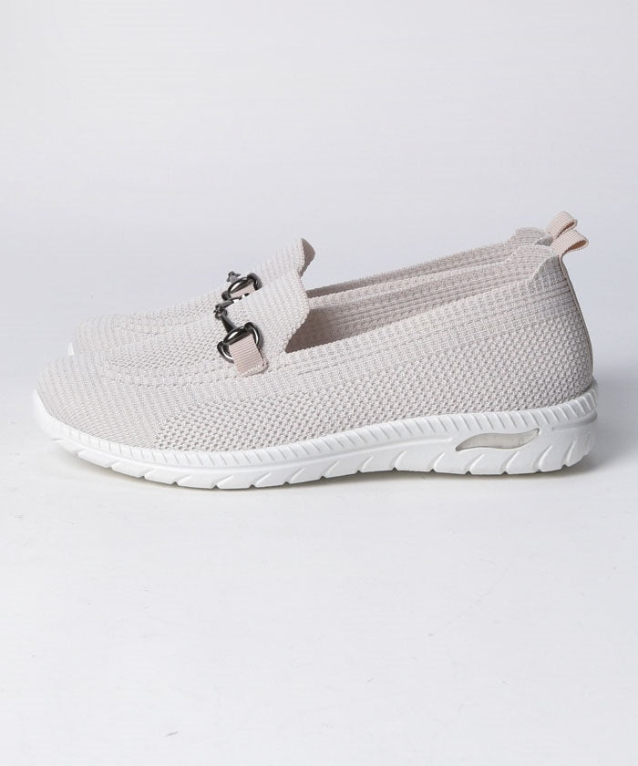North Date 【CIRCLE】 Lightweight, excellent flexibility! Knit bit moccasin