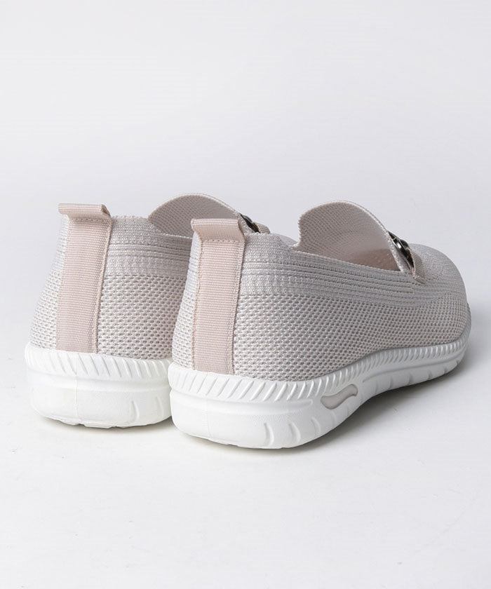North Date 【CIRCLE】 Lightweight, excellent flexibility! Knit bit moccasin