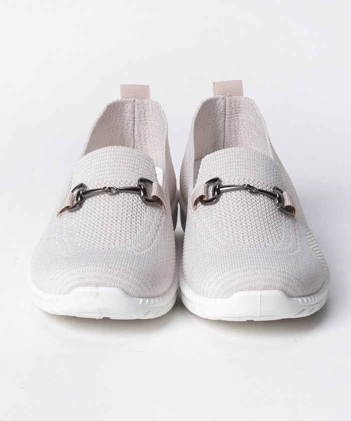 North Date 【CIRCLE】 Lightweight, excellent flexibility! Knit bit moccasin