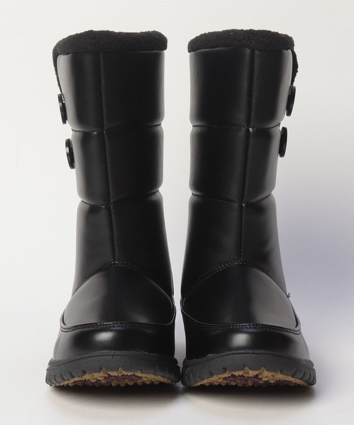 North Date 【NorthDate/ノースデイト】 From Hokkaido ~ Slip-resistant W Grip Spike Side Button Quilted Boots