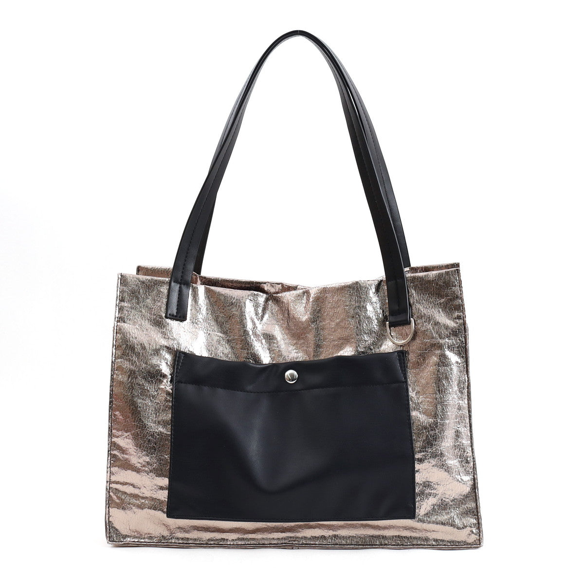 Nananoel lia Metallic Pocket Square Tote Bag / A4 Compatible