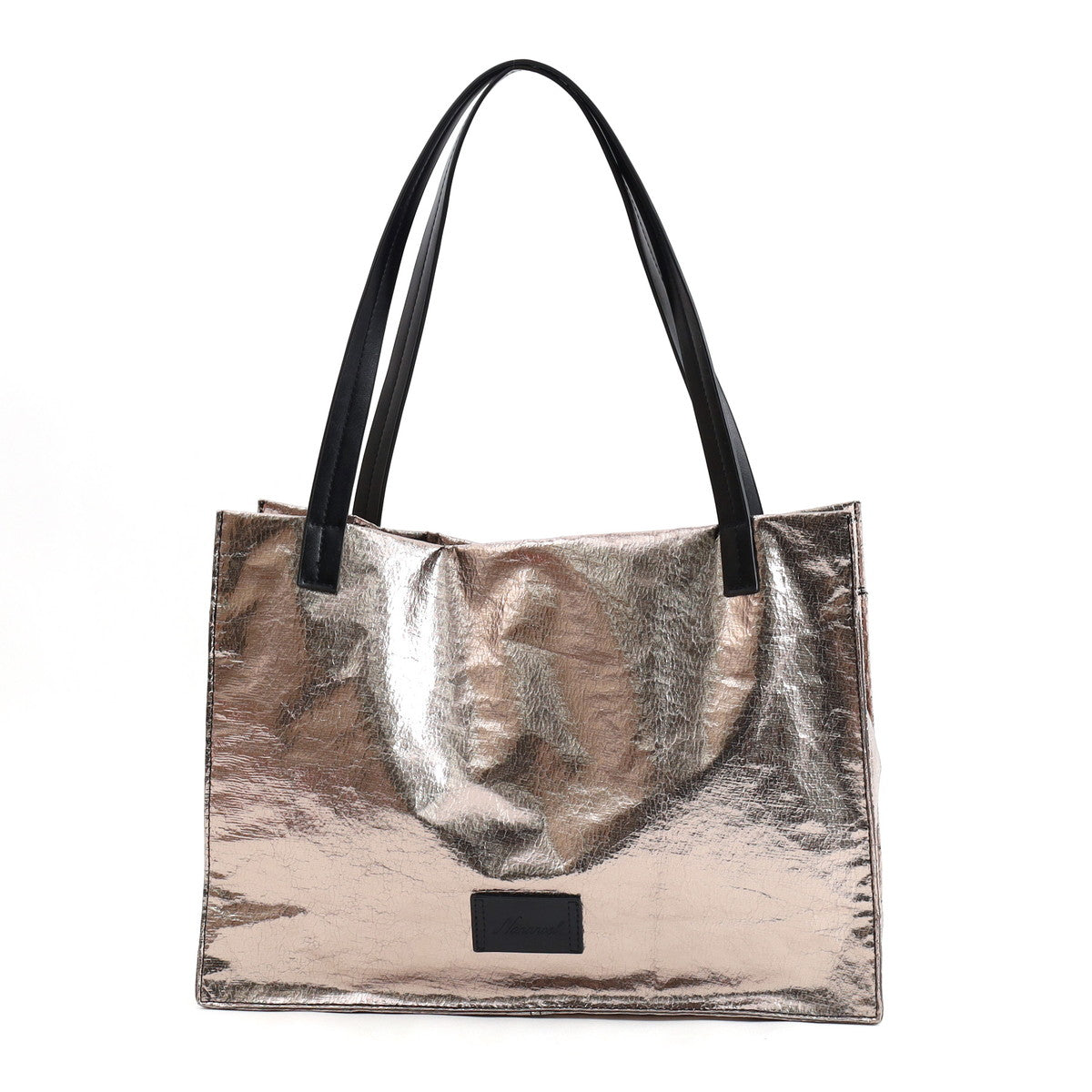 Nananoel lia Metallic Pocket Square Tote Bag / A4 Compatible